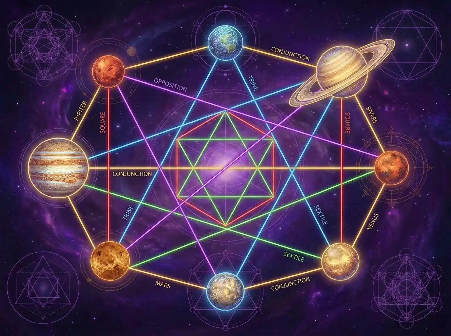 行星相位解读 - 把英语课代表按在地上C | 占星学进阶
